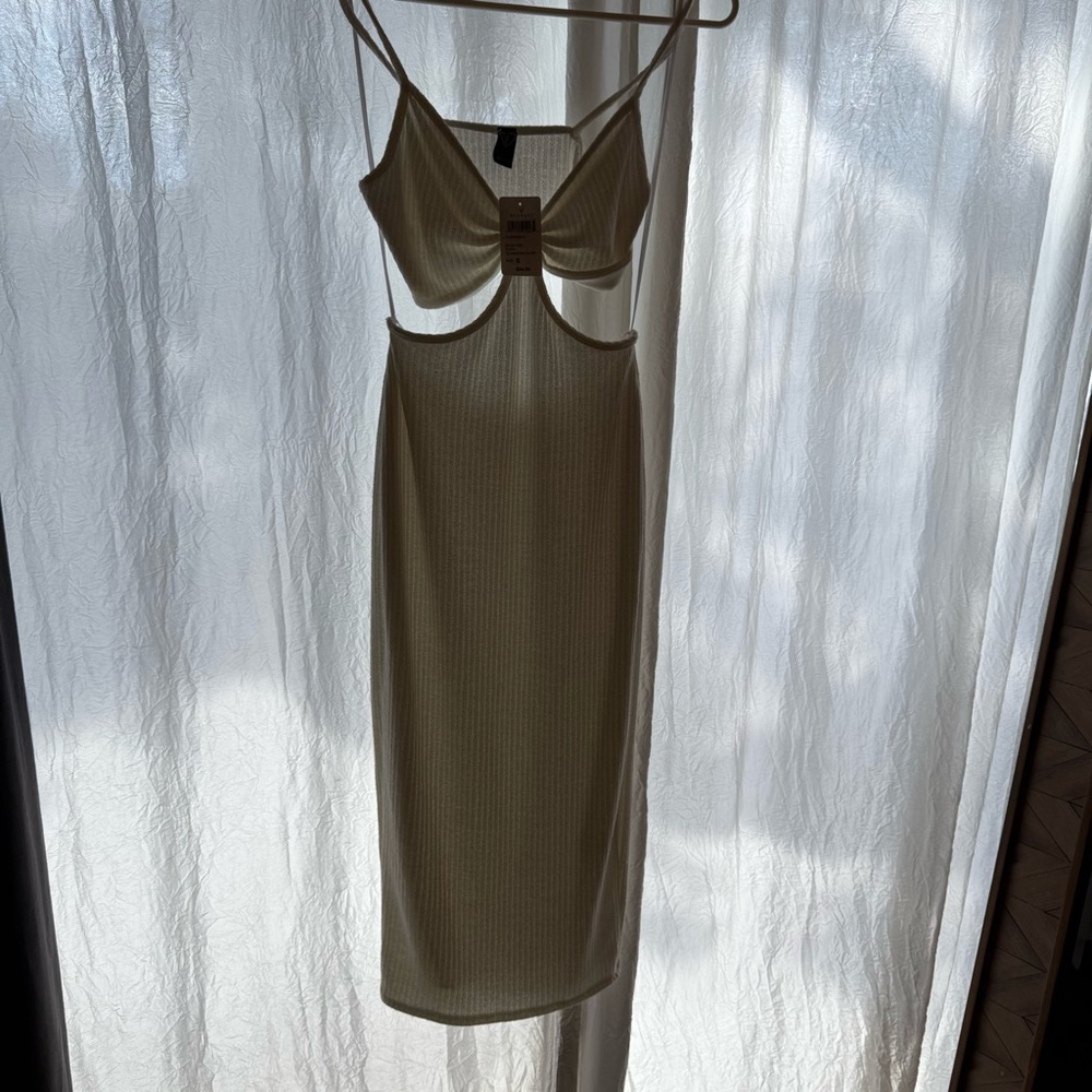 NWT Windsor Ivory Cutout Beach Summer Midi Dress - Picture 6 of 15